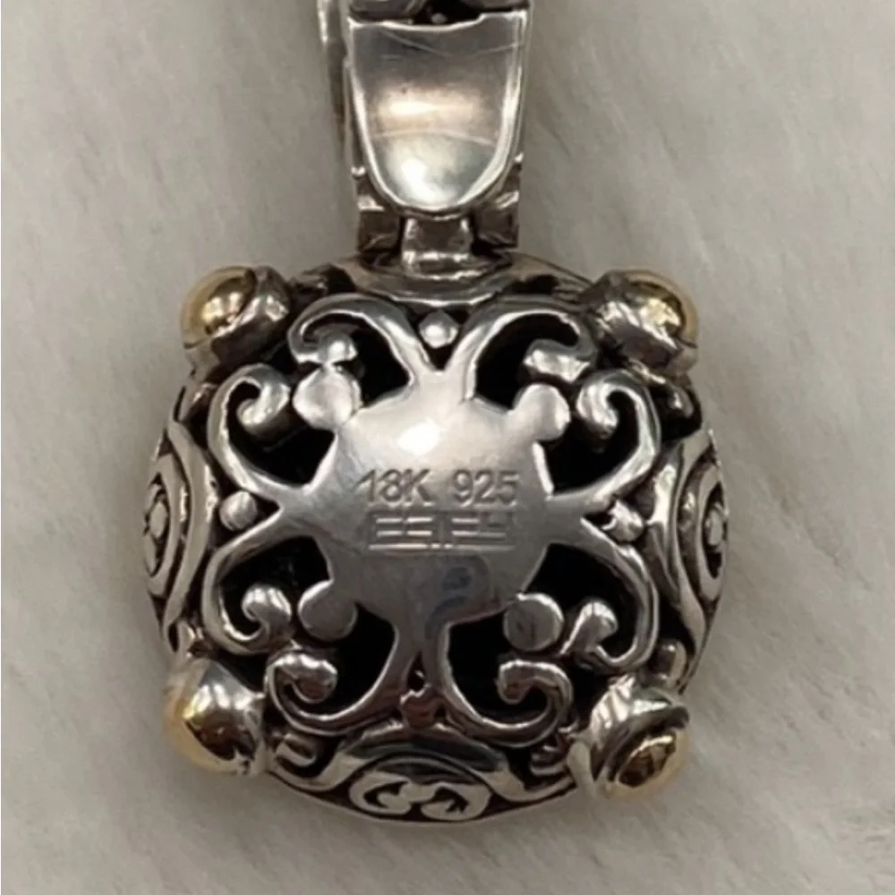 EFFY Onyx 925 18K Pendant - Picture 6 of 8